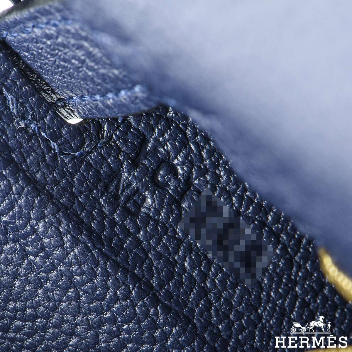 Kelly 25 leather handbag Hermès Blue in Leather - 33103922